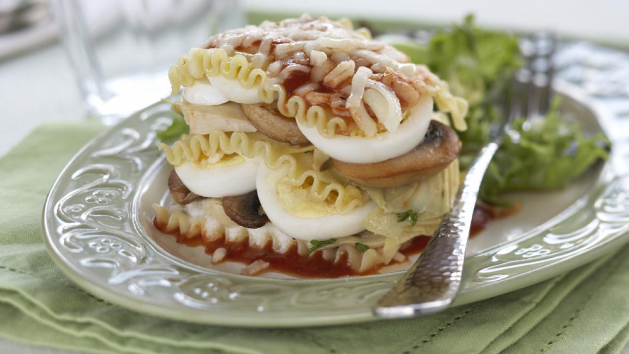 Lasagna with Eggs & Artichokes image