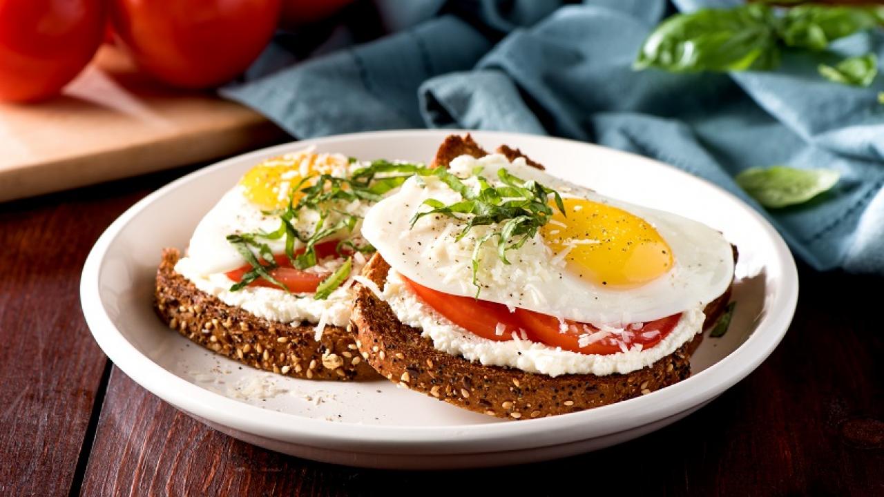 Ricotta Toast with Fried Eggs Recipe | Get Cracking