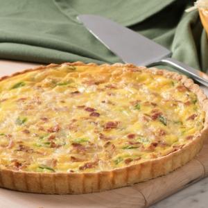 Ham and Cheese Quiche with Spinach and Thyme | Get Cracking
